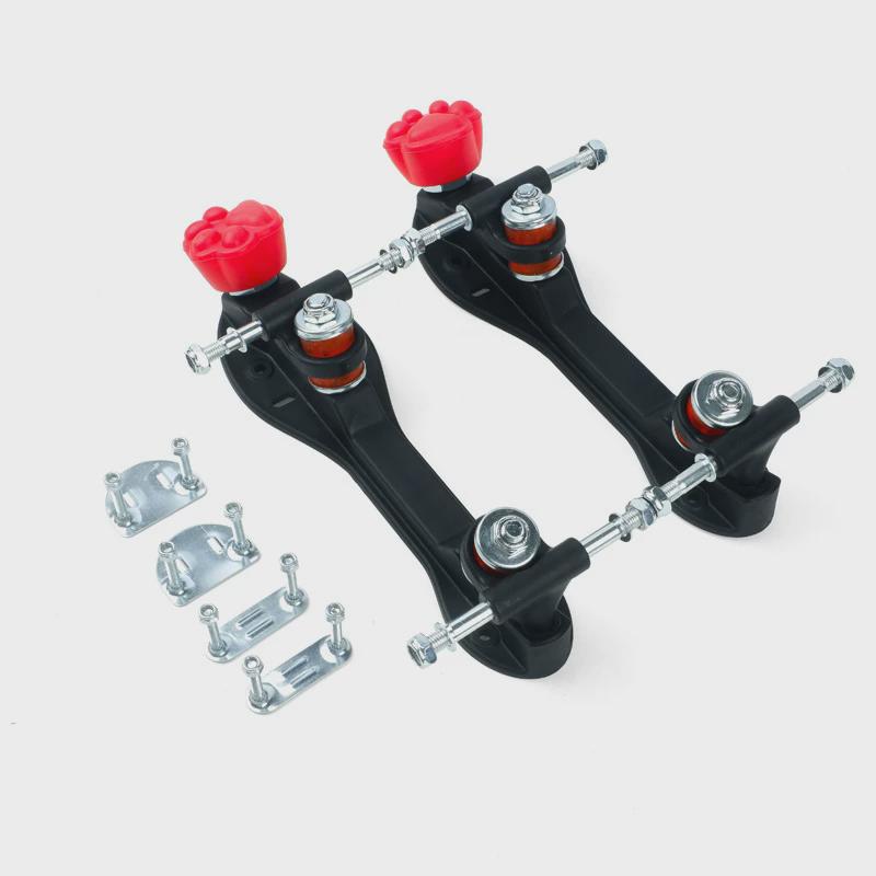 Red tremors + red cat claw rubber brakes #4# (fit for 37-38 yards shoes)